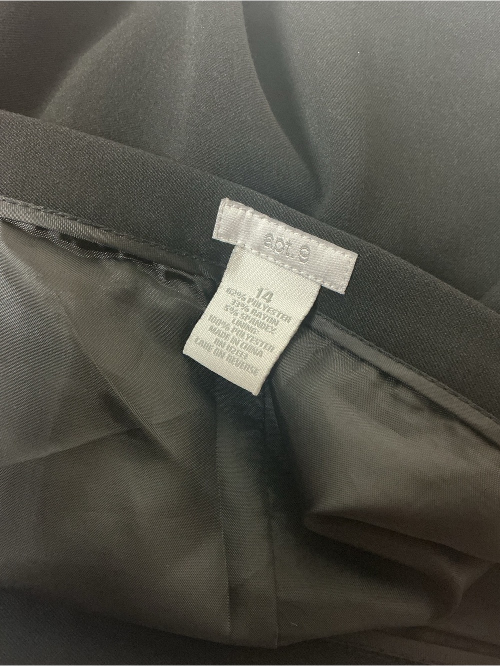 Apt 9 Black Pencil Skirt Women’s Size 14 - Picture 4 of 4